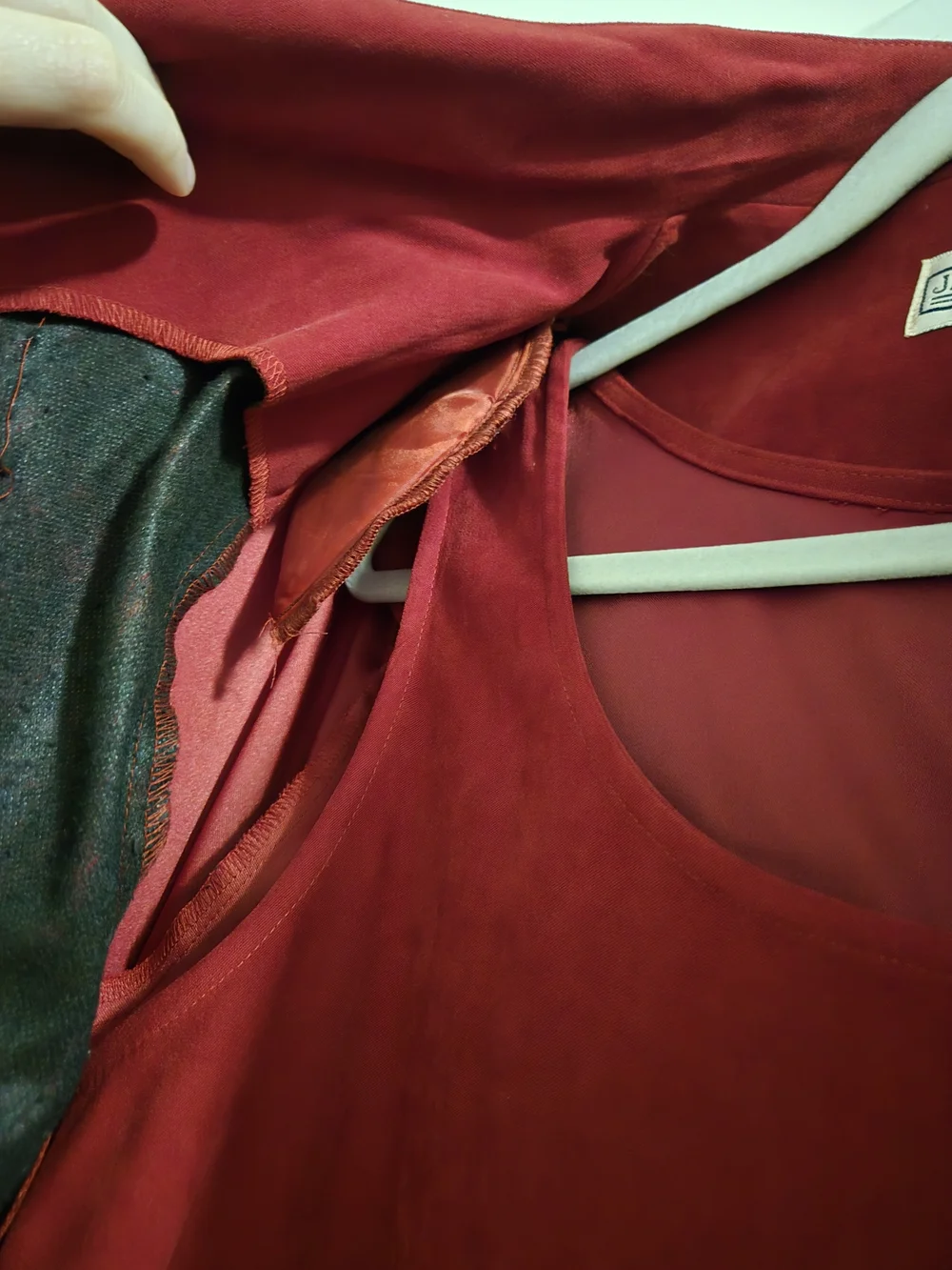 Jessica Howard Red Zip-Front Jacket - Picture 4 of 5